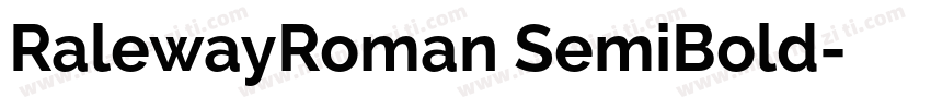 RalewayRoman SemiBold字体转换